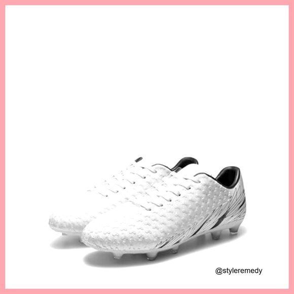 Firm Ground Soccer Cleats with Faux Leather Upper main image 5